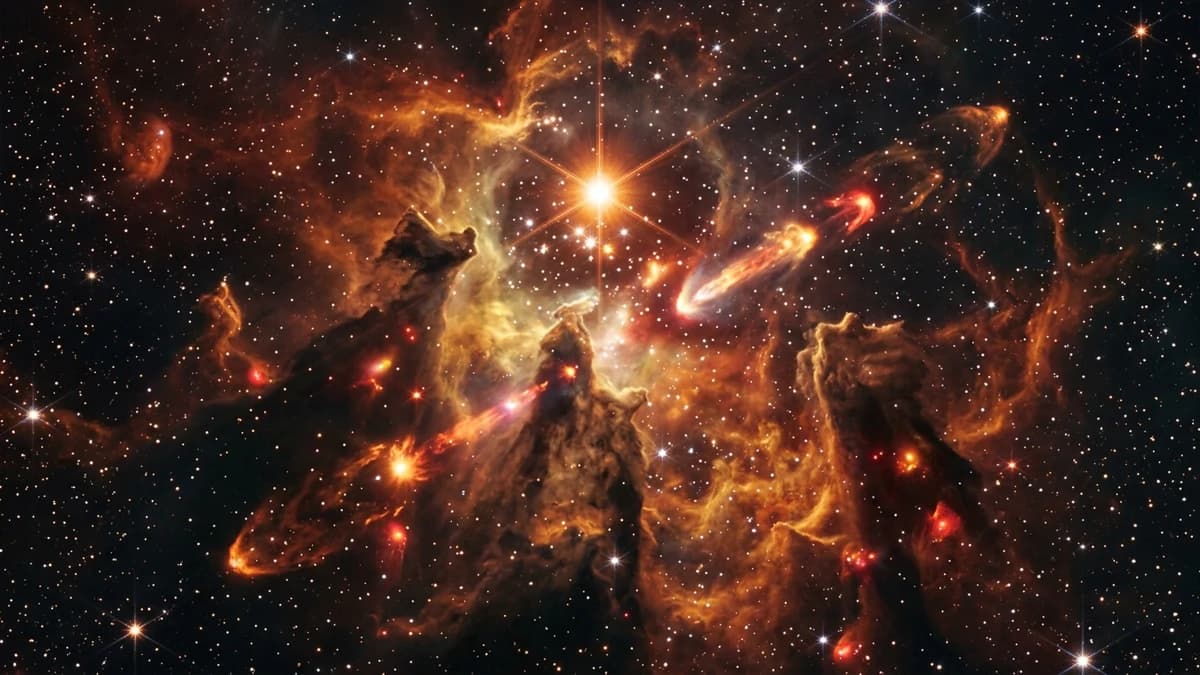 Telescópio James Webb Revela Segredos do Berçário Estelar NGC 7129