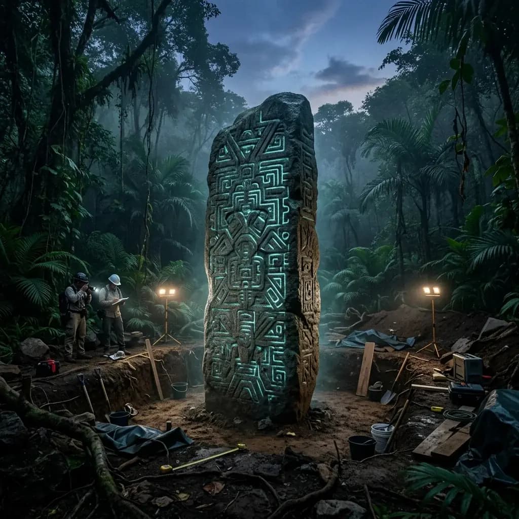 Mysterious 1,400-Year-Old Archaeological Site and Monolith Discovered in Mexico
