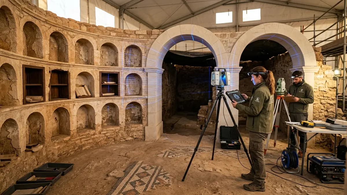 Roman Library of Fuente Álamo Discovered in Spain via 3D Technology