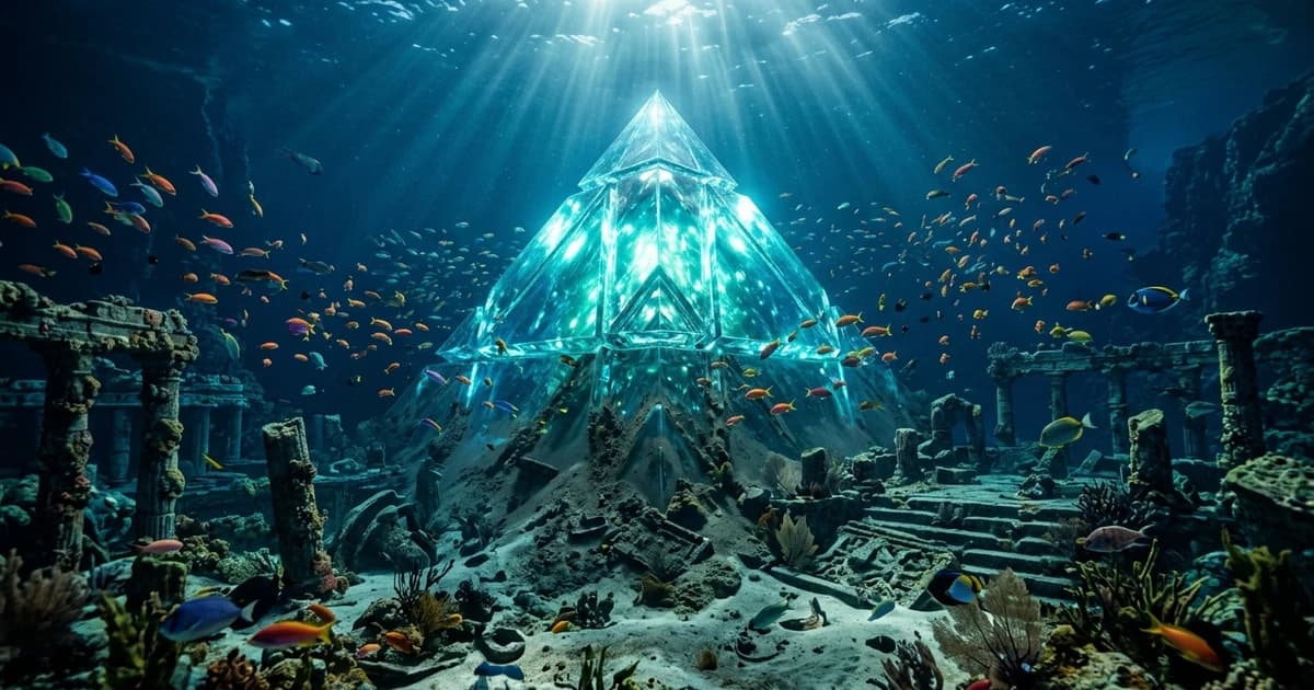 Mystery in the Atlantic: Expedition Reveals Submerged Crystal Pyramid in the Bermuda Triangle
