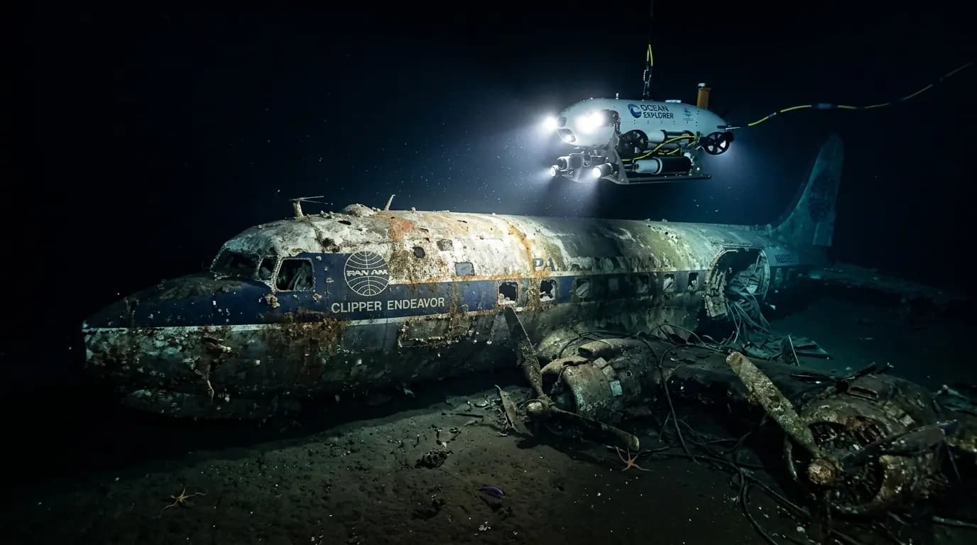 74-Year-Old Mystery Solved: Wreckage of Pan Am Clipper Endeavor Aircraft Found in the Atlantic
