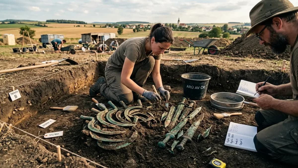 Kojetín Treasure: 3,000-Year-Old Hoard Reveals Sacred Ritual with Broken Weapons in the Czech Republic