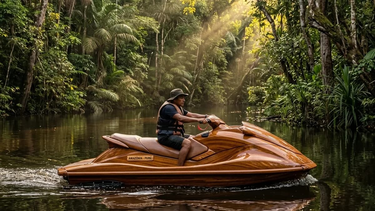 CrisJet: Meet the Wooden Jet Ski That Became a Sensation in Pará