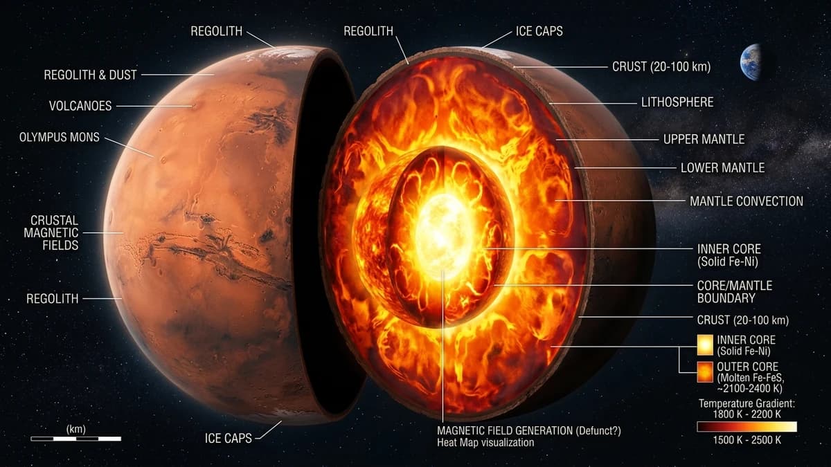 Mars Thermal Anomaly: New Discovery Reveals a Partially Molten Core