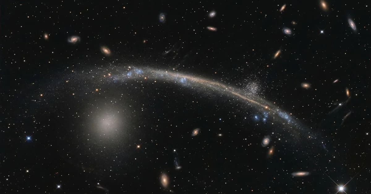 Astronomers Discover First Globular Cluster Stellar Stream Beyond the Milky Way and Map Dark Matter