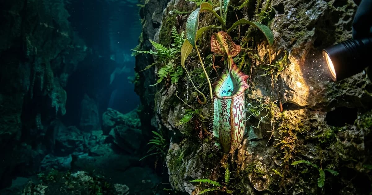 Underwater Mystery: Scientists Reveal New Carnivorous Plant Species in Deep Cave