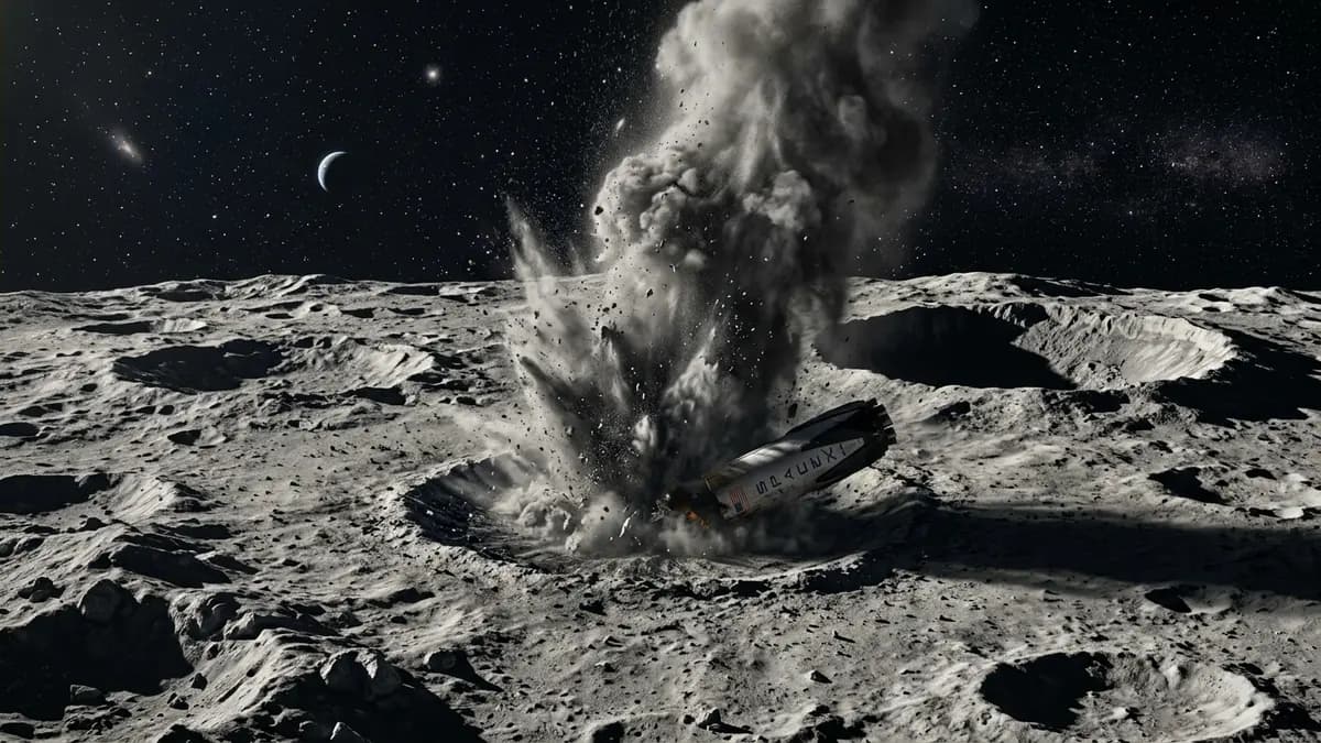 Cosmic Collision: SpaceX Falcon 9 Rocket Stage Impacts the Moon and Creates a New Crater