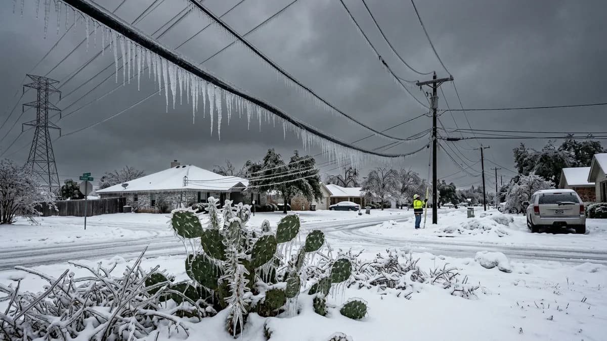 The Giant's Fragility: Why Do Ice Storms Paralyze Texas?