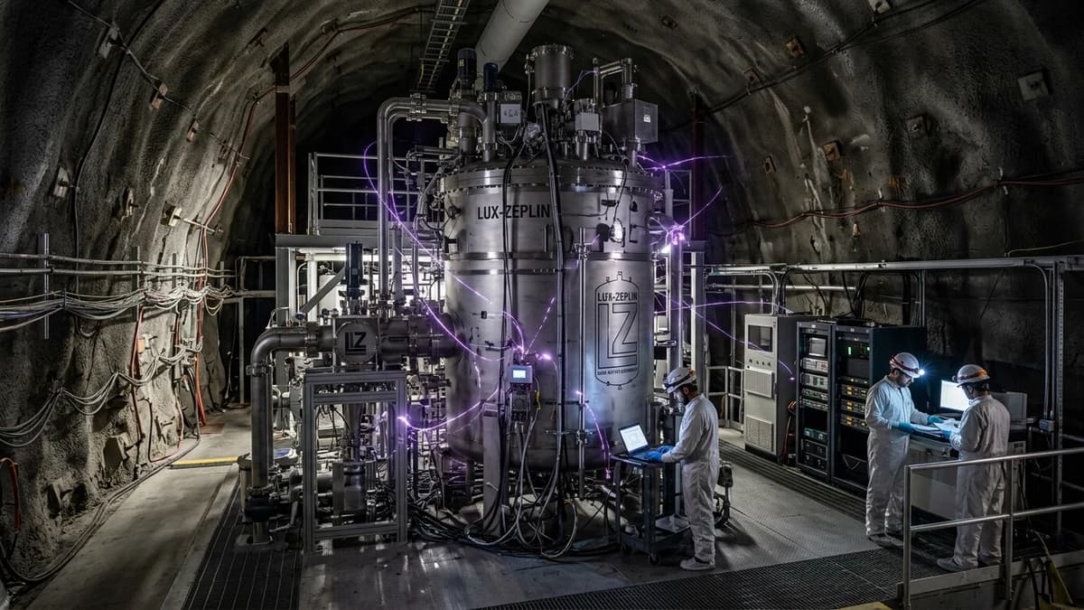 LUX-ZEPLIN Dark Matter Detector Records Rare Candidate Particle Signal Underground