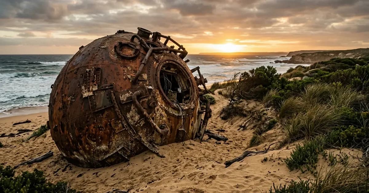 Mystery of the Metallic Spheres: Giant Space Debris Hits the Australian Coast