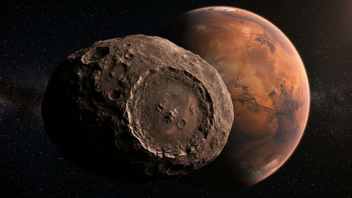 Giant Asteroid Impact Reshaped Mars Moon Deimos, Reveals Hera Mission