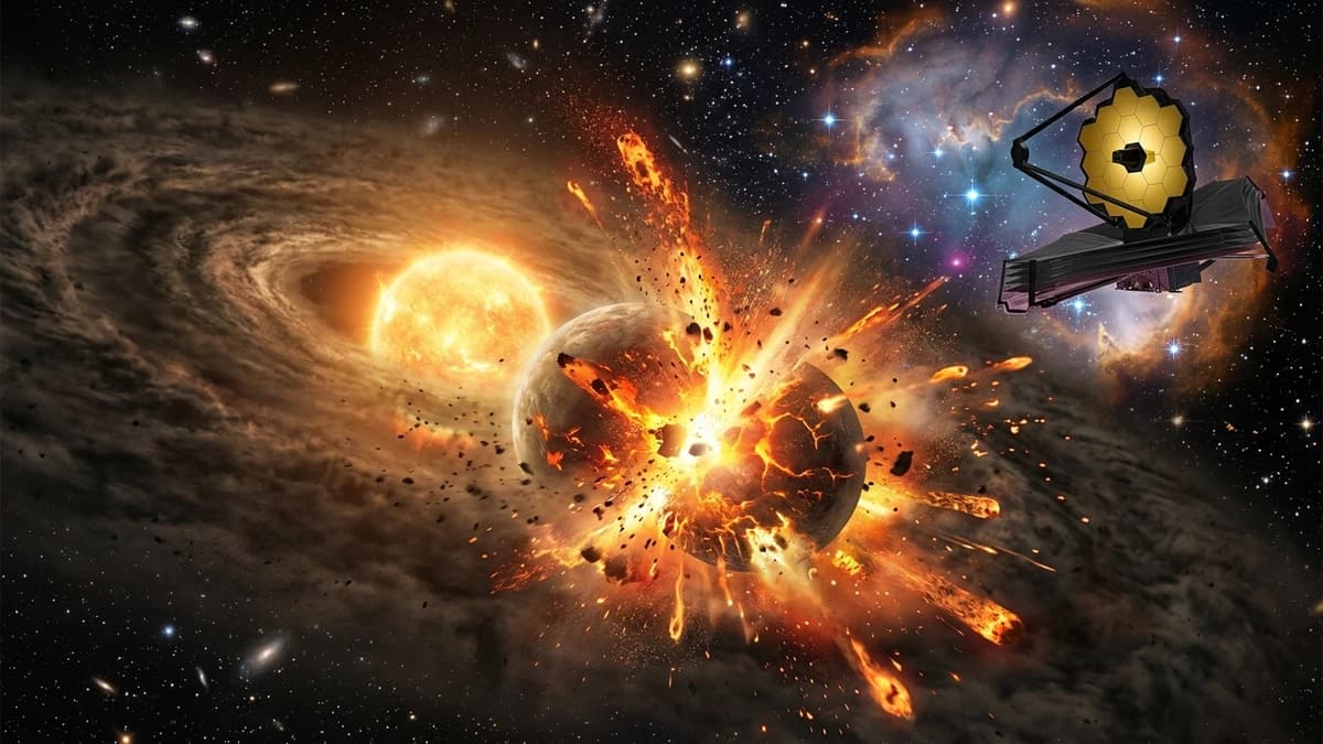 James Webb Space Telescope Reveals Cataclysmic Planet Collisions in Extreme Debris Disks
