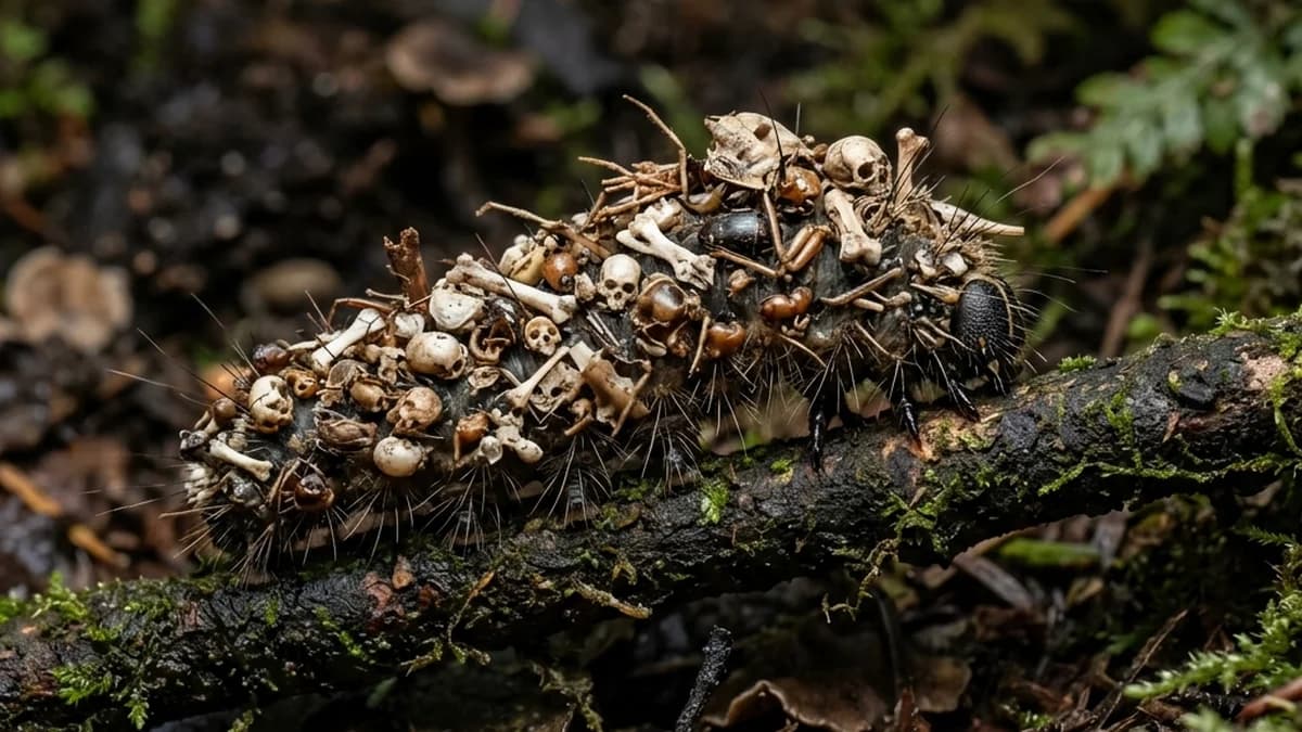 Bone Collector Caterpillar and Its Bizarre Camouflage