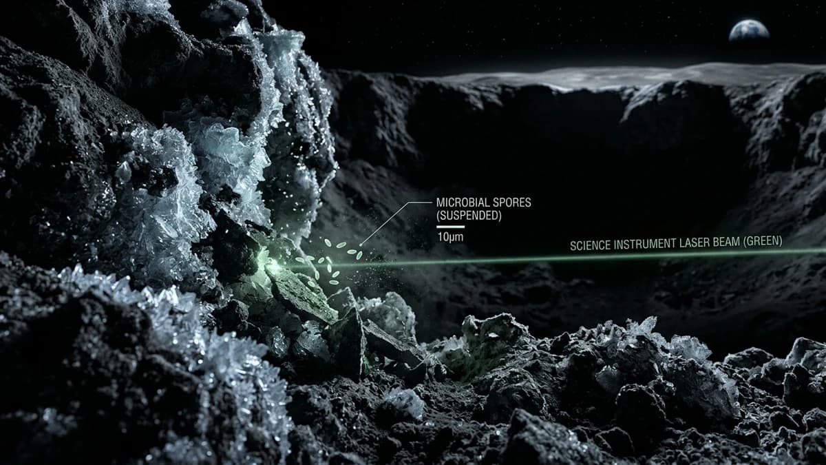 Earth Microbes Can Survive in Moon's Permanently Shadowed South Pole Craters