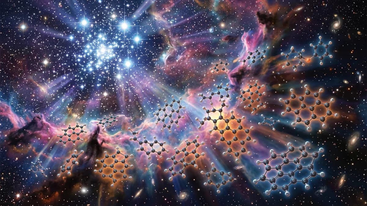 The Rapid Formation of Carbon Molecules in Space and the Origin of Life
