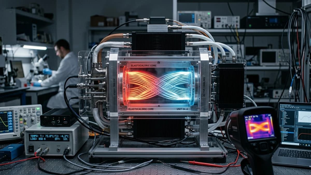 World's First Waste-Heat-Driven Elastocaloric Cooling System Developed