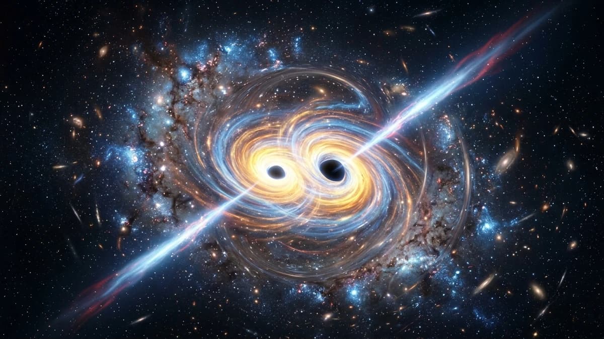 James Webb Telescope Detects Merger of Supermassive Black Holes at Cosmic Dawn