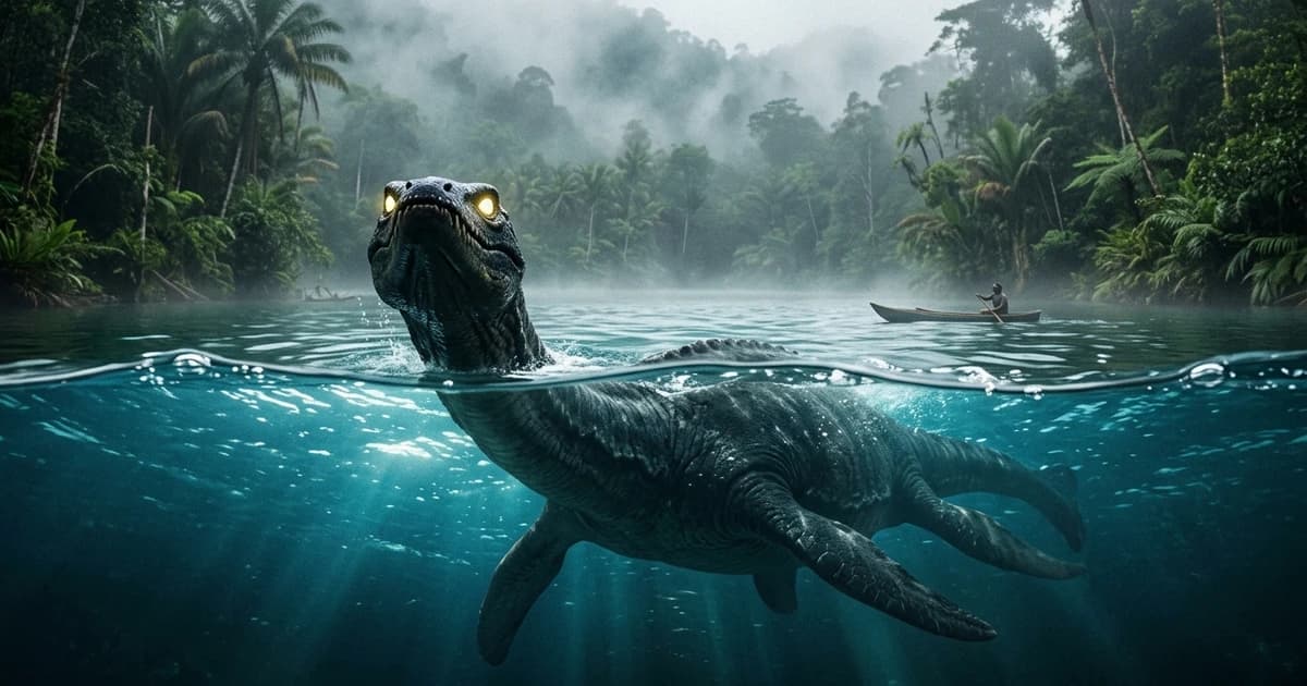The Discovery of a Prehistoric Creature in a Tropical Indonesian Lake