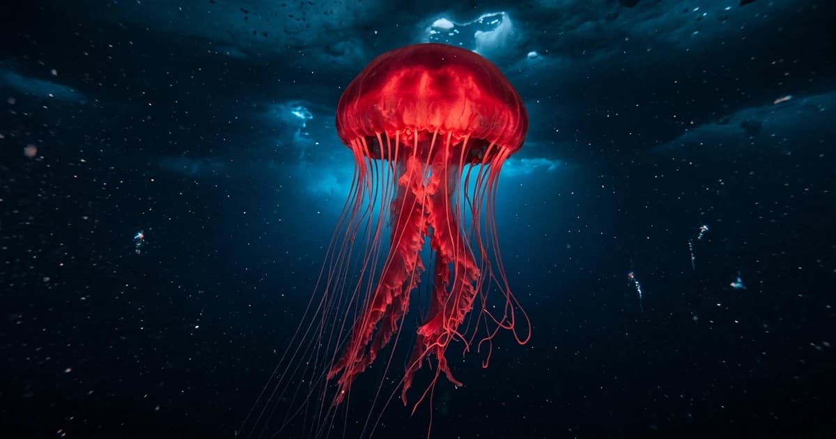 Discovery of a Giant Jellyfish in the Arctic Ocean