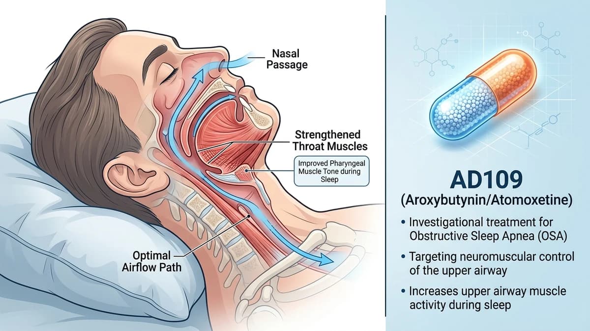 AD109 Nightly Pill Treats Sleep Apnea: Respiratory Muscle Innovation in 2026