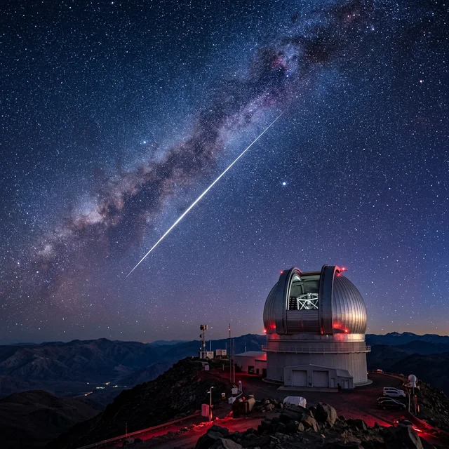 Astronomical observatory tracking near-Earth asteroids