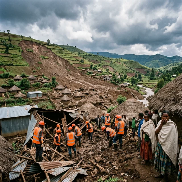 Tragédia na Etiópia: Deslizamentos de Terra Matam Mais de 50 Pessoas nas Terras Altas