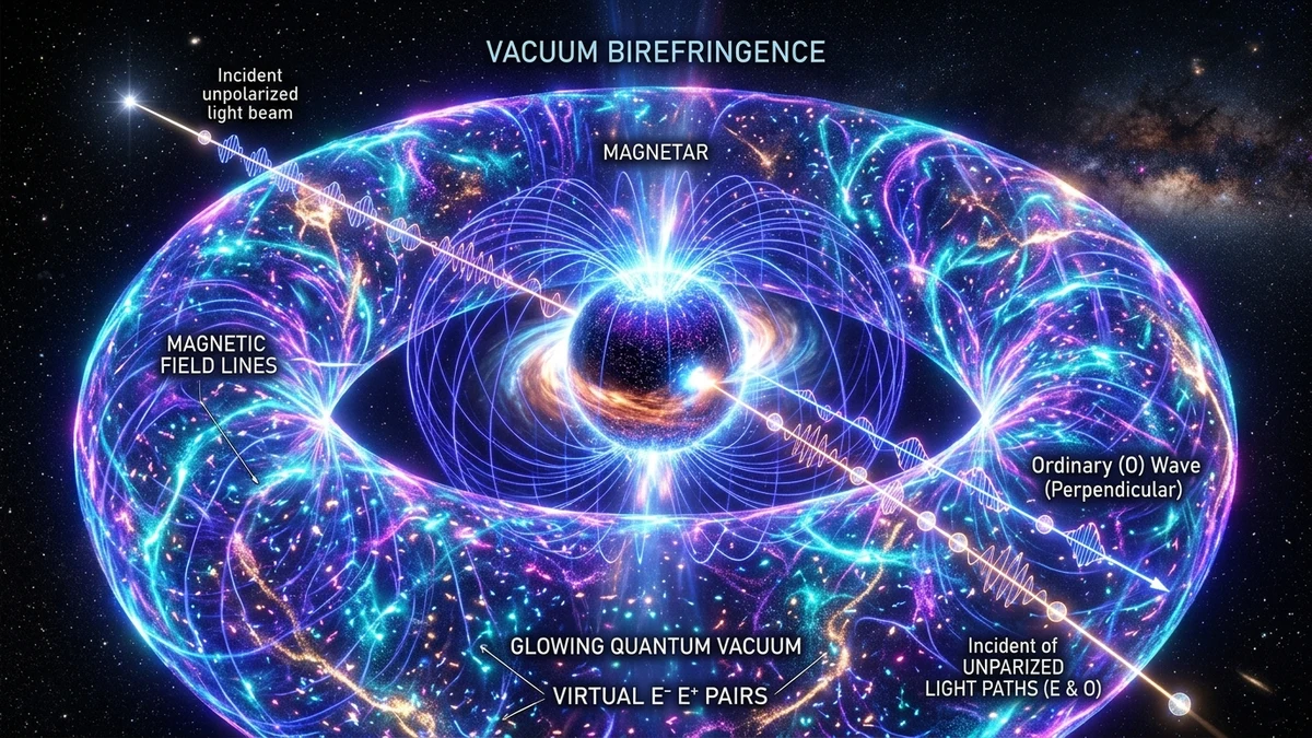 Birefringência do Vácuo Quântico em Magnetar