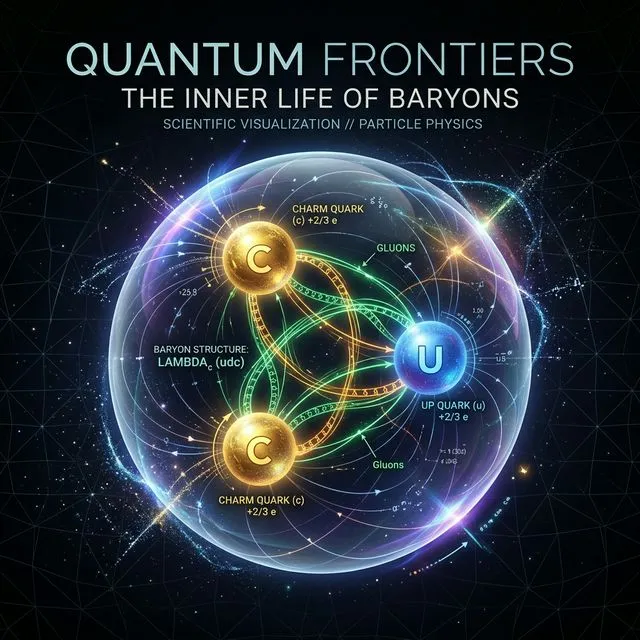 Comparação da estrutura de quarks entre o próton e a partícula Ξcc⁺