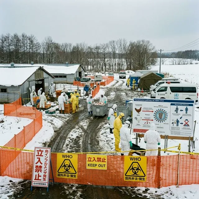 Estação moderna de biossegurança na entrada de uma fazenda avícola com equipamentos de descontaminação