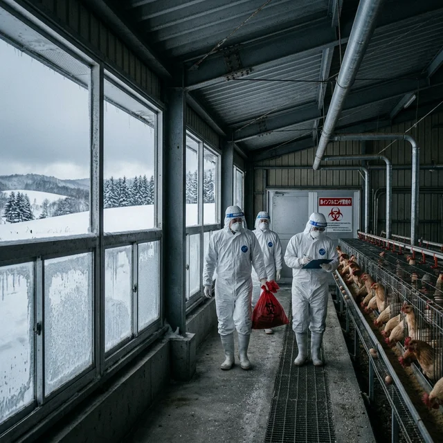 Gripe Aviária H5N1 no Japão: Surto em Hokkaido Força Abate de 190 Mil Galinhas e Acende Alerta Global