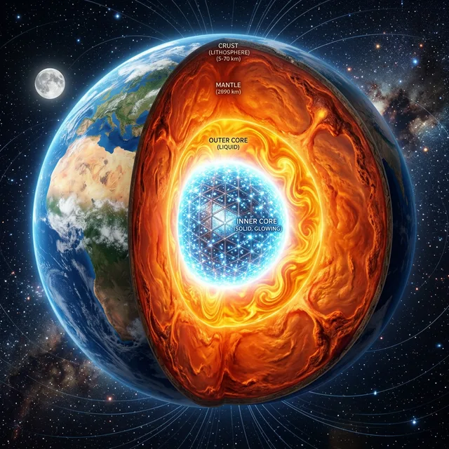 Hidrogênio no Núcleo da Terra — Descoberta Pode Reescrever a Geologia