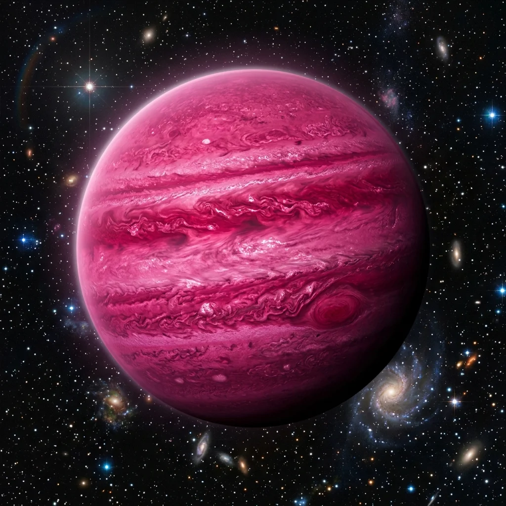 Webb Telescope Unveils Salty Clouds on Pink Planet