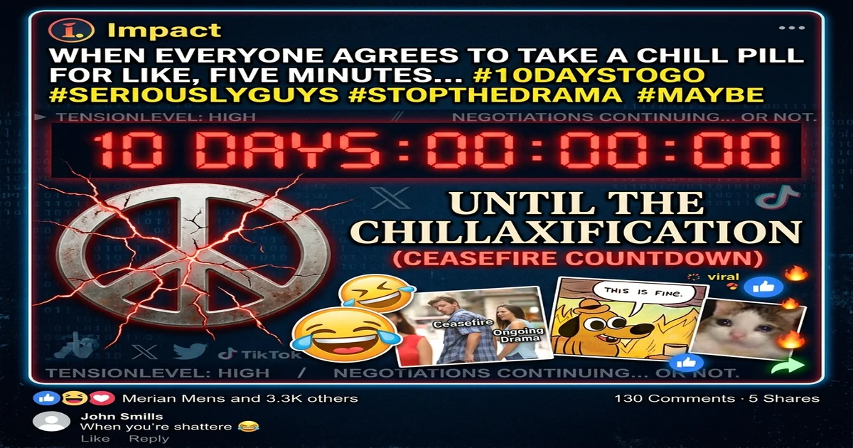 10-Day Ceasefire and Internet Already Set a Timer: The Most Sarcastic Reaction in Diplomatic History