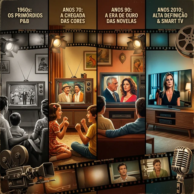 La evolución de la TV brasileña que Dennis Carvalho ayudó a construir — desde los años 1960 hasta la era digital La evolución de la televisión brasileña a través de las décadas — del B/N al HD