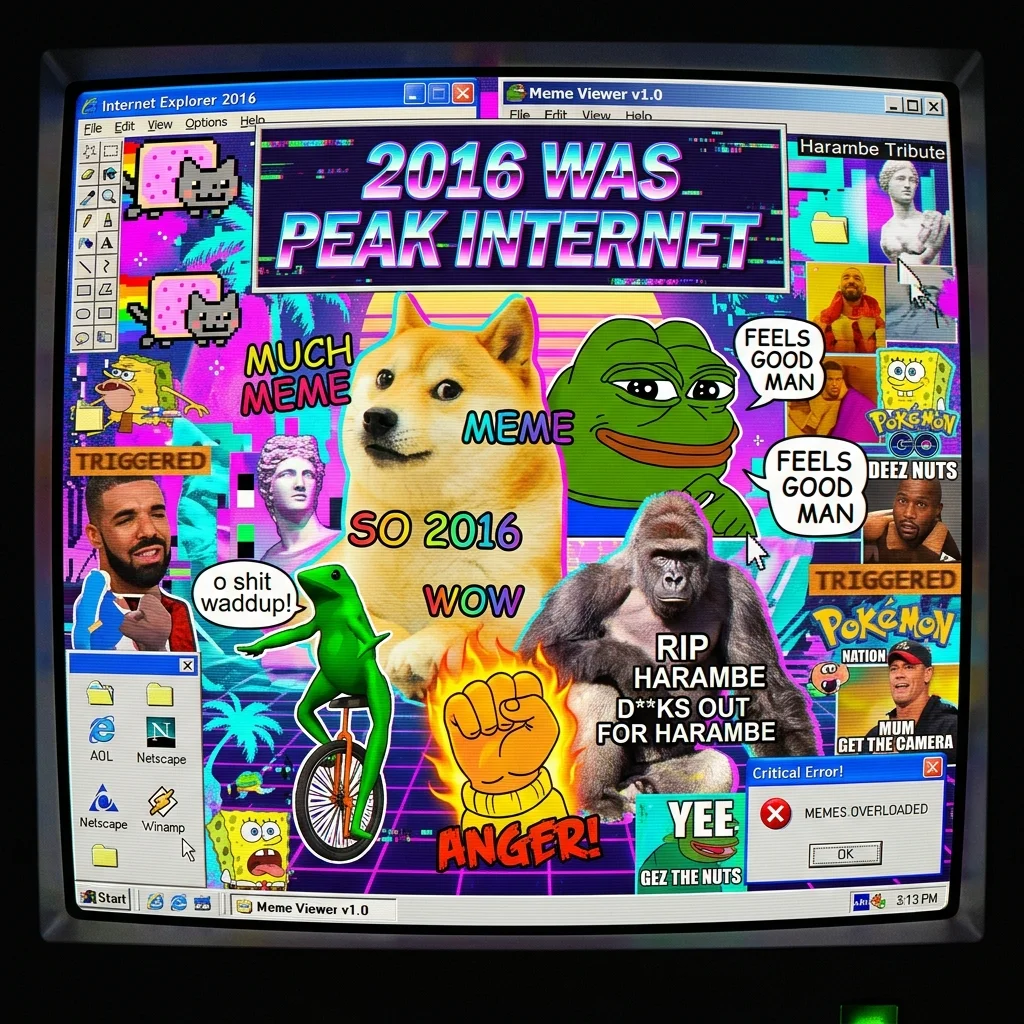 Great Meme Reset 2026: Por Que a Internet Quer Desesperadamente Voltar a 2016