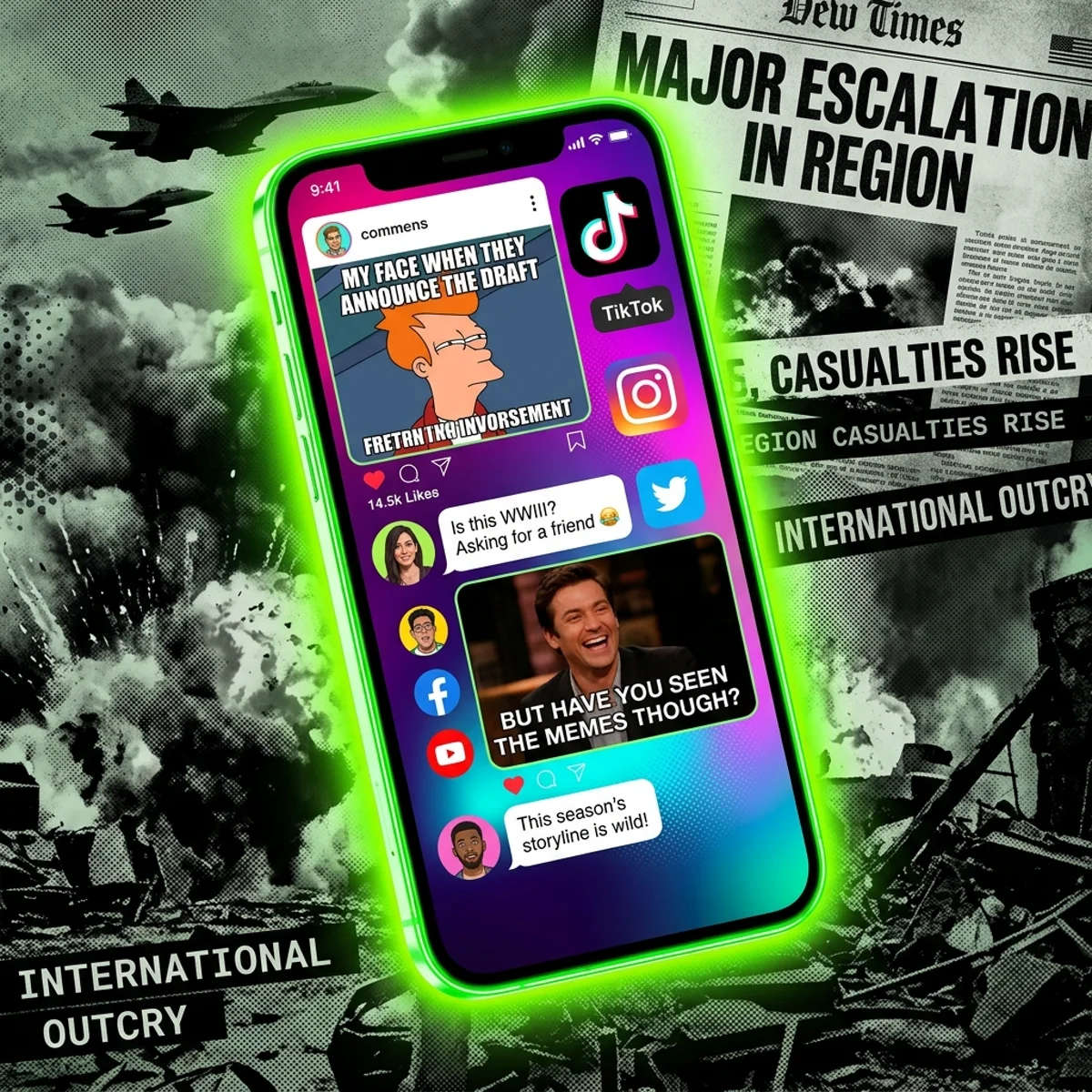 😂 La Guerra Se Volvió Meme