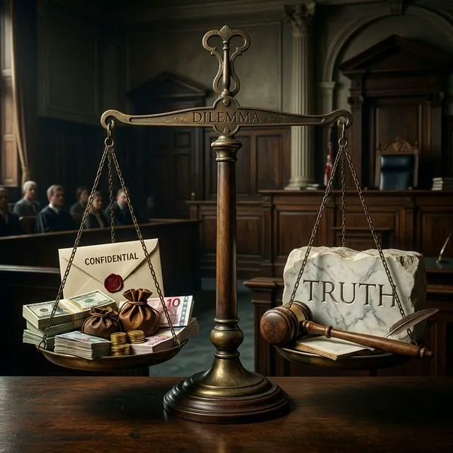 O dilema moral dos acordos extrajudiciais — justiça, silêncio e dinheiro