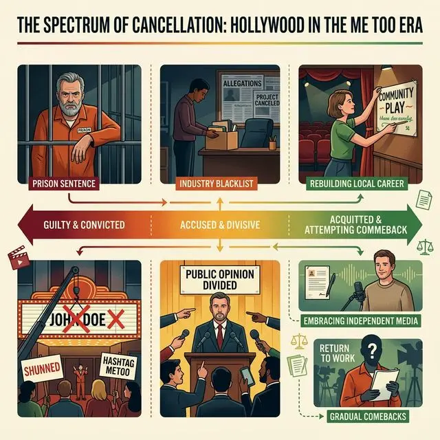 O impacto do MeToo em Hollywood — quem caiu, quem se recuperou e o que isso diz sobre justiça