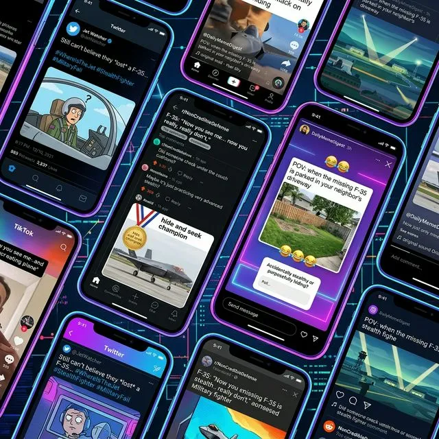 Memes sobre o F-35 dominaram as redes sociais em março de 2026