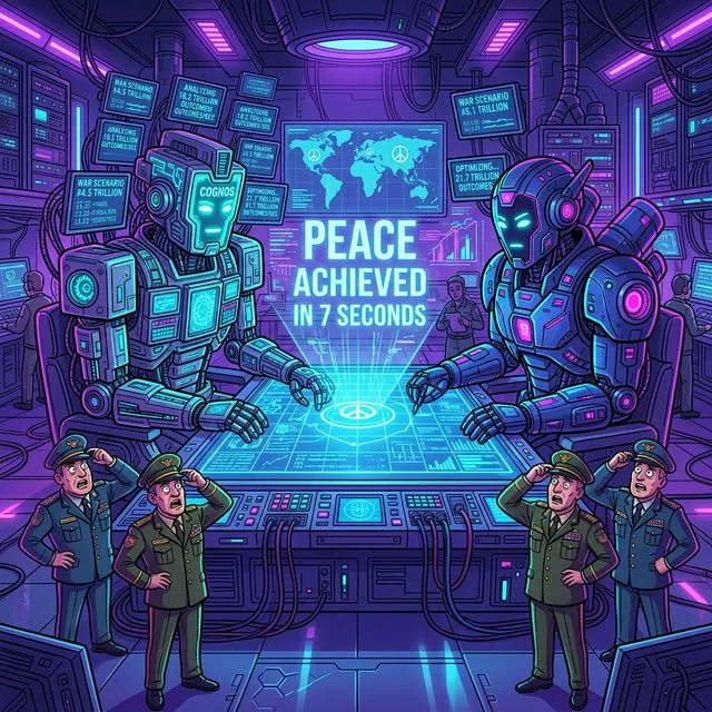 Duas IAs supercomputadoras calculam trilhões de cenários de guerra e alcançam paz em 7 segundos