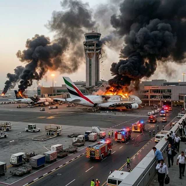 Ataque de drone no aeroporto de Dubai - Imagem 1