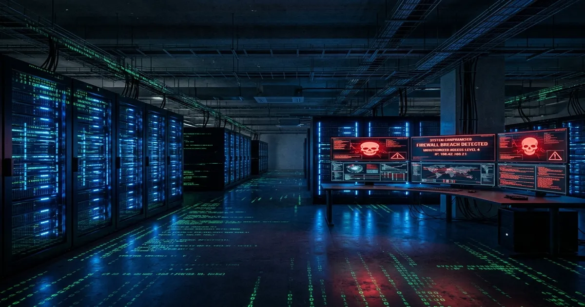 Cybersecurity operations center monitoring threats from state actors