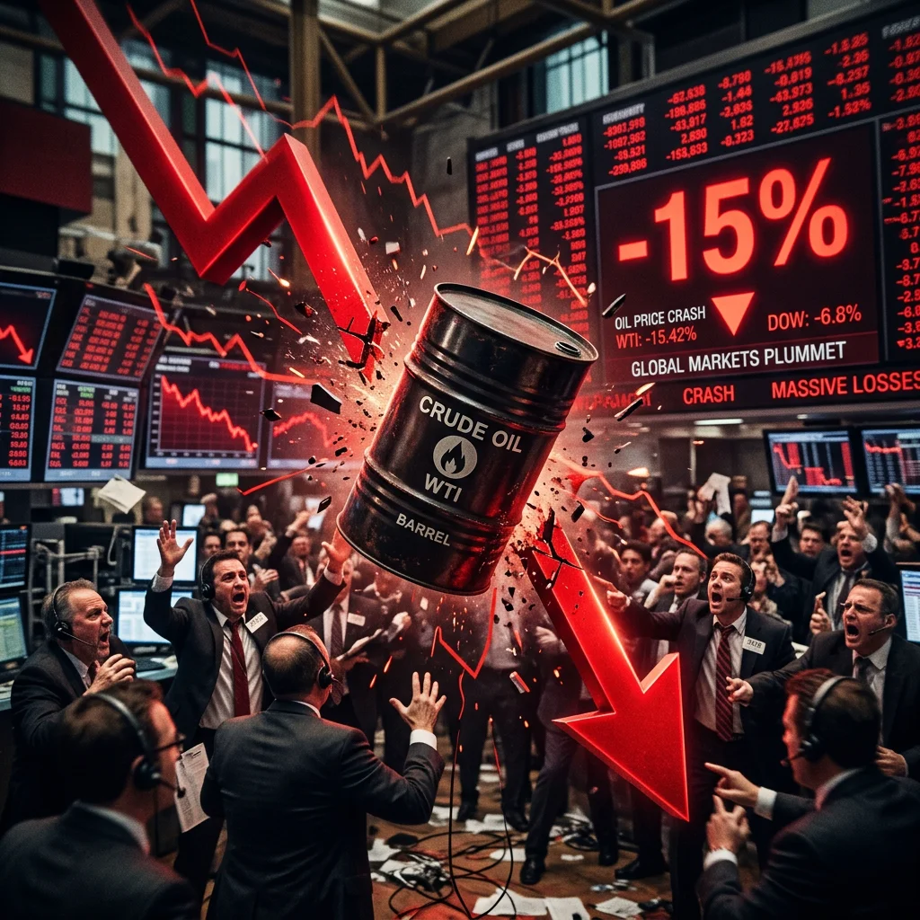 Petróleo Despenca 15%: Maior Queda Desde 1991