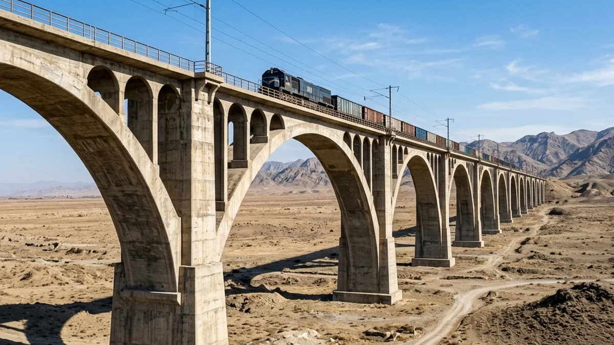 Whole Bridge: The original structure of the railway bridge on the Gorgan-Incheh Borun line before the military action