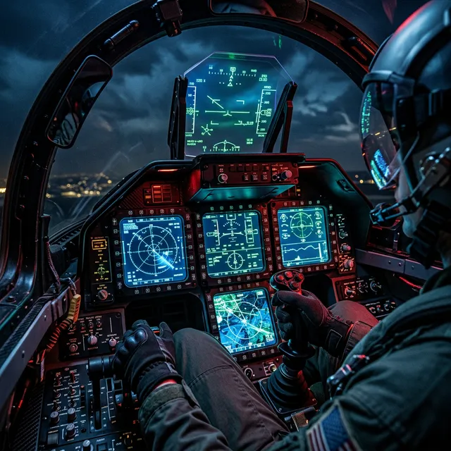 Cockpit digital avançado do F-39 Gripen