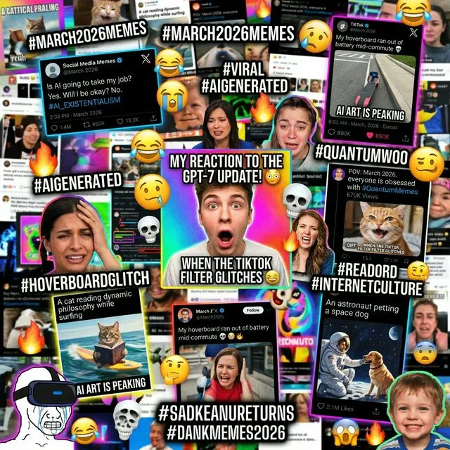 Friends sharing memes and laughing together