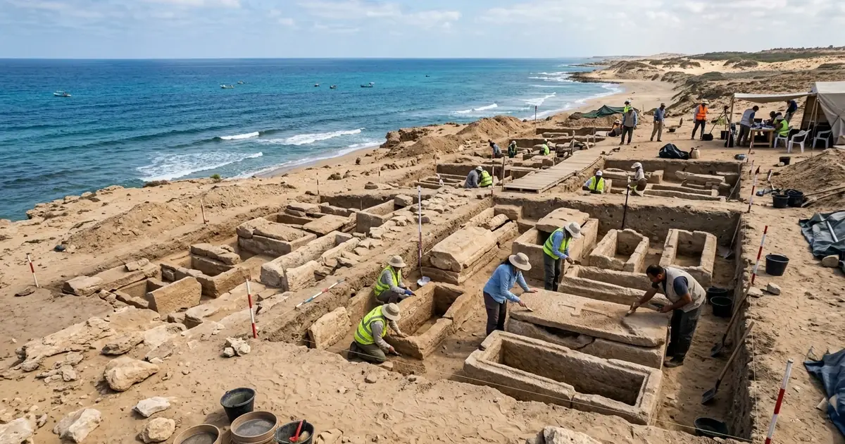 Aerial View of the Marina Alamein Excavations