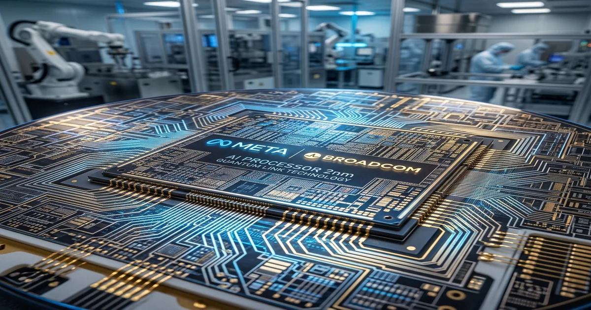Meta e Broadcom Selam Parceria Multibilionária Para Chips IA de 2 Nanômetros Até 2029