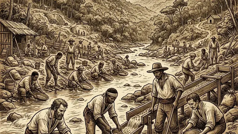 Minería colonial en el siglo XVIII: El brutal costo humano del trabajo esclavizado en las explotaciones coloniales de Sabará Minería colonial de oro