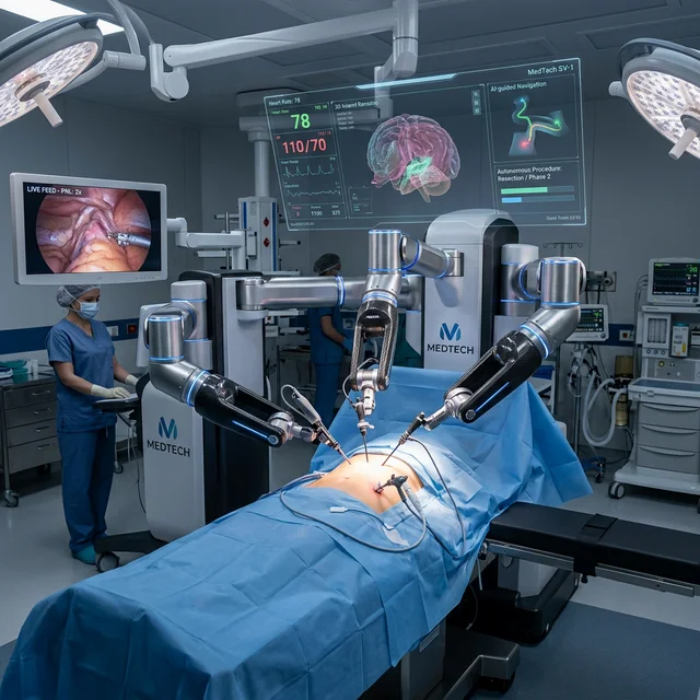 Advanced autonomous surgical robot in modern operating room